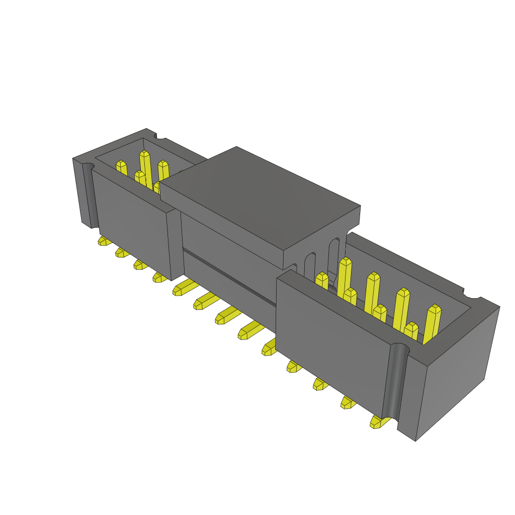 Samtec-TMMH-113-01-L-DV-ES-A-M-TR Steckverbinderleisten und Leiterplattenbuchsen Conn Shrouded Header (4 Sides) HDR 26 POS 2mm Solder ST Top Entry SMD T/R