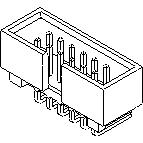 Molex-0702472452 Steckverbinderleisten und Leiterplattenbuchsen Conn Shrouded Header (4 Sides) HDR 24 POS 2.54mm Solder RA Side Entry Thru-Hole C-Grid Tray