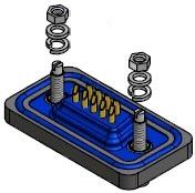 CONEC-4STD09PCM99B70X Connettore D-subminiatura Conn D-Sub M 9 POS Solder Cup ST Panel Mount 9 Terminal 1 Port