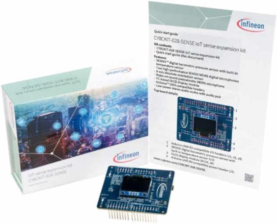 Infineon Technologies AG-CY8CKIT-028-SENSE Entwicklungssätze und Werkzeuge IoT Sense Expansion Kit with Digital (PDM) Interface