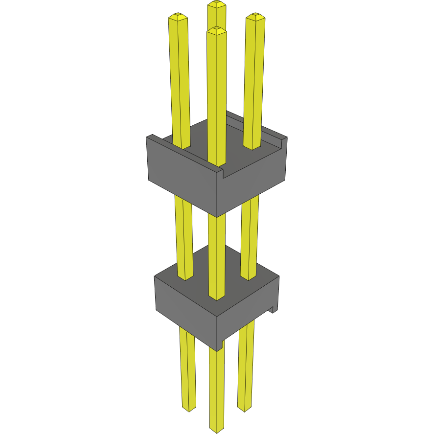 Samtec-EW-02-12-G-D-450 Steckverbinderleisten und Leiterplattenbuchsen Conn Board Stacker HDR 4 POS 2.54mm Solder ST Top Entry Thru-Hole Bulk
