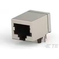 TE Connectivity-5558068-1 Connector Telephone and Telecom Conn RJ-45 F 10 POS 1.27mm Solder RA Thru-Hole 10 Terminal 1 Port Cat 3 Tray