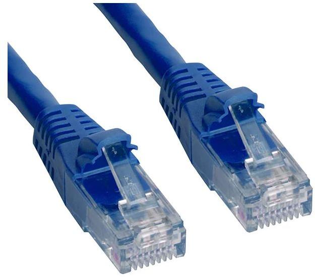 Amphenol Communications Solutions-RJE1Y26305644401 null Cable Assembly 30AWG RJ-45 to RJ-45 8 to 8 Straight to Straight Polyvinyl Chloride Blue