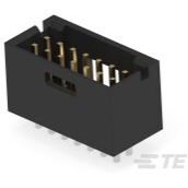 TE Connectivity-5-103168-5 Embases de raccordement et réceptacles PCB Conn Shrouded Header (4 Sides) HDR 14 POS 2.54mm Solder ST Top Entry Thru-Hole Tray