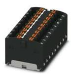 Conn Distribution Terminal Block 18 POS Spring Clamp DIN Rail/Panel Mount 17.5A