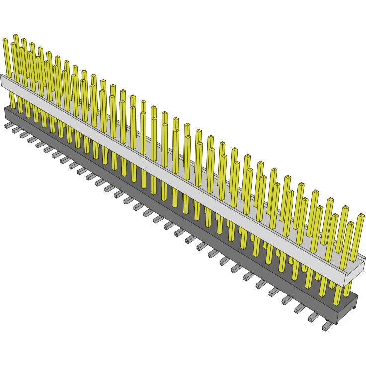 Samtec-HW-32-10-L-D-450-SM-A Connector Headers and PCB Receptacles Conn Board Stacker HDR 64 POS 2.54mm Solder ST Top Entry SMD Tube