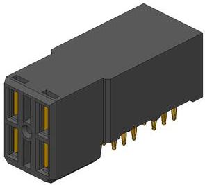 Amphenol Communications Solutions-10052620-5455P00LF Steckverbinder, Mutterplatine AirMax® Power Connectors, Backplane Connectors, Power Receptacle Co Planar 2x2