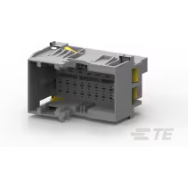 TE Connectivity-1-2112890-2 Carcaza de cables discretos de conector Conn Housing PL 25 POS 4mm Crimp ST Panel Mount Gray Box