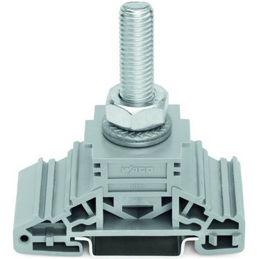 WAGO-885-110 Steckverbinder, Klemmenblöcke Stud Terminal Block, lateral marker slots, for DIN-rail 35 x 15 and 35 x 7.5, 1 stud, M10