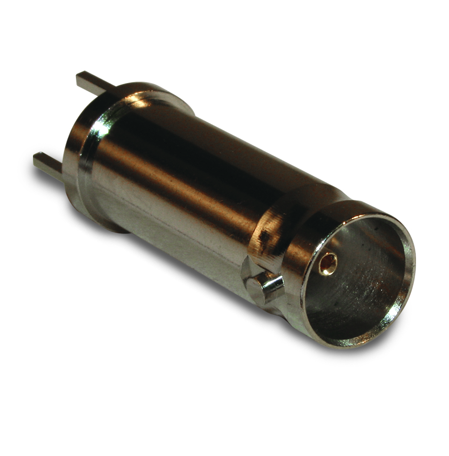 Amphenol RF-112554 RF-Steckverbinder Conn BNC 0Hz to 4GHz 75Ohm Solder ST Thru-Hole F Gold