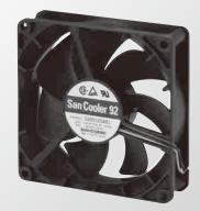 SANYO DENKI-9A0924G401 Gebläse und Lüfter DC Fan Axial Ball Bearing 24V 12V to 27.6V 62.1CFM 43dB 92 X 92 X 25mm Sensor