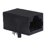 Bel Fuse-P01-0007-02 Steckverbinder, Telefon und Telekommunikation Conn RJ-45 RCP 8 POS 1.27mm Solder RA Thru-Hole 8 Terminal 1 Port