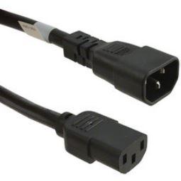 Assmann WSW components, Inc-AK500/14-OE-11-0.5 Cable Assembly AC Power Cable Assembly 0.5m C14 to C13 3 to 3 POS F-M 14AWG