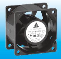 Delta Electronics-PFB0612UHE-R00 排风机和风扇 DC Fan Axial Ball Bearing 12V 7V to 13.2V 67.85CFM 61.5dB 60 X 60 X 38mm