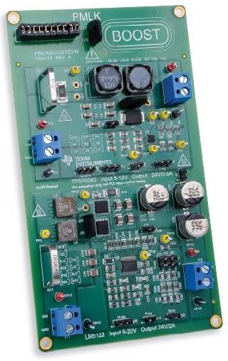 Texas Instruments-PMLKBOOSTEVM Power Management Development Boards and Kits LM5122/TPS55340 DC to DC Controller/DC to DC Converter and Switching Regulator Chip 24V Output Evaluation Board