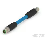 TE Connectivity-1-2317142-2 null M12 Circular Cable Assembly, Plug to Plug, Industrial Ethernet
