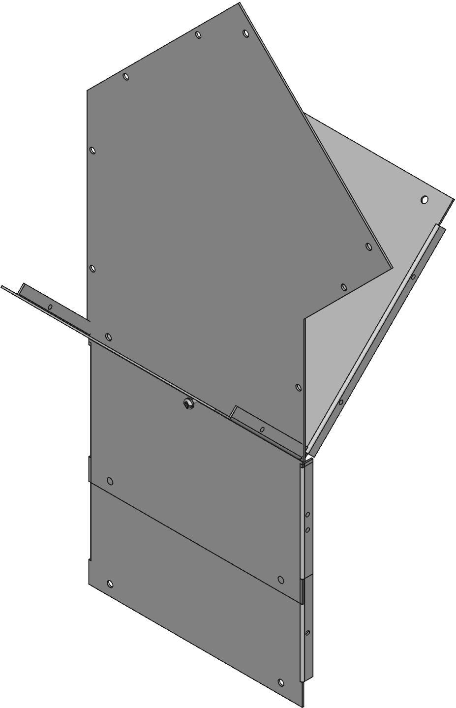 Hammond Manufacturing-CWEL1045 Kabelzubehör Wiring Way Elbow Steel Gray