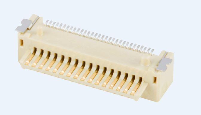 Amphenol Communications Solutions-10138400-111131LF Connector Card Edge Conan® 1.00mm Pitch, Board To Board Connector, Right Angle Header, Surface Mount, 31 Positions, 1.00mm (0.039in) Pitch