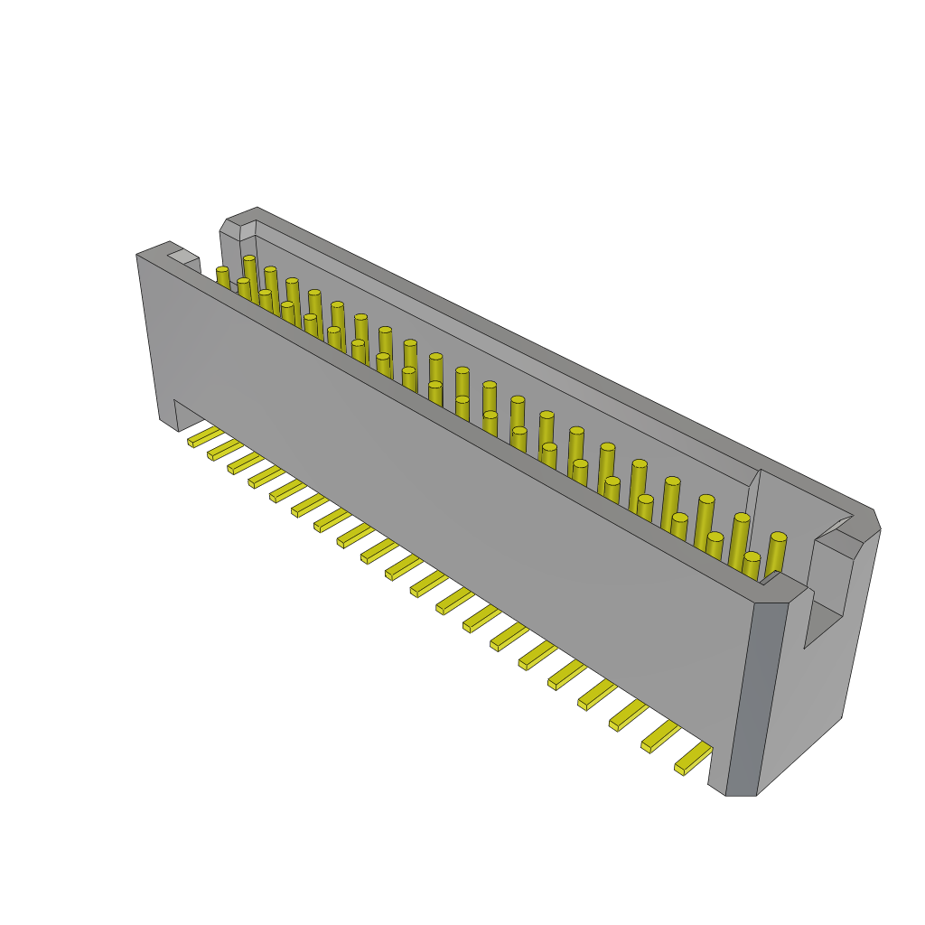 Samtec-TFM-120-12-L-D 连接器插头及 PCB 插座 Conn Shrouded Header HDR 40 POS 1.27mm Solder ST Top Entry SMD Tube
