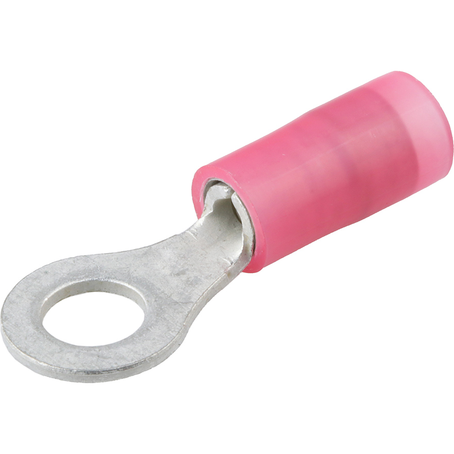 Molex-0190730017 Steckverbinderanschlüsse Ring Tongue Terminal 18-22AWG Copper Red 22mm Tin Avikrimp™ Carton