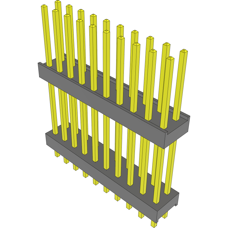 Samtec-DW-10-20-F-D-650 Steckverbinderleisten und Leiterplattenbuchsen Conn Board Stacker HDR 20 POS 2.54mm Solder ST Top Entry Thru-Hole Bulk