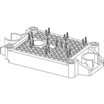 Trans MOSFET N-CH SiC 1.2KV 77A 18-Pin PIM Tray