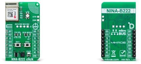 MikroElektronika-MIKROE-6086 Placas y kits de desarrollo inalámbricos/RF NINA-B222 Bluetooth Click Board