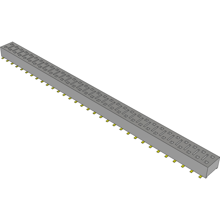 Samtec-HLE-132-02-G-DV-BE Embases de raccordement et réceptacles PCB Conn Socket Strip SKT 64 POS 2.54mm Solder ST SMD Tube