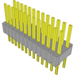 Conn Unshrouded Header HDR 26 POS 1.27mm Solder ST Thru-Hole Tube