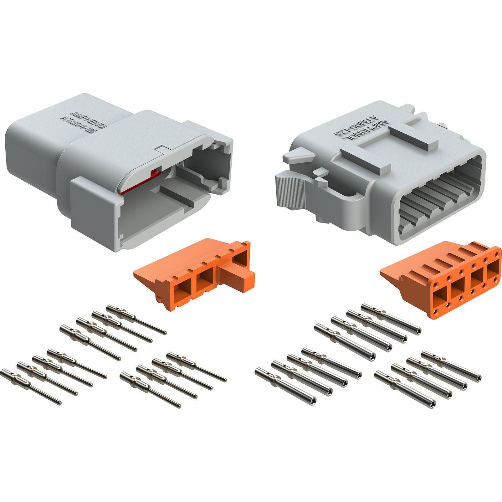Amphenol-ATM12PS-CKIT 元器件套件 Kit, Atm Series, 12 Position Plug, Receptacle, Contacts, And Wedgelocks
