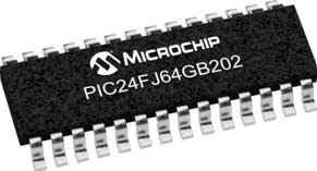 Microchip Technology-PIC24FJ64GB202T-I/SO Secure Microcontrollers and TPM Secure MCU 16bit PIC24 PIC RISC 64KB Flash 3.3V 28-Pin SOIC W T/R