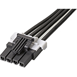 Cable Assembly 0.075m Mini-Fit to Mini-Fit 4 to 4 POS F-F Crimp-Crimp 16AWG