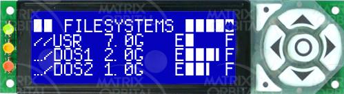 Matrix Orbital-LK204-7T-1U-USB-WB LCD-Zeichenmodule Liquid Crystal Display with Keypad Input