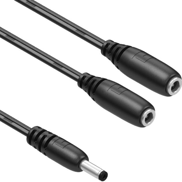 Tensility International-10-02788 Cable Assembly DC Power Cable Assembly 0.915m DC Power Plug to 2DC Power Jack 2 to (2/2)POS (2)F-M 24AWG