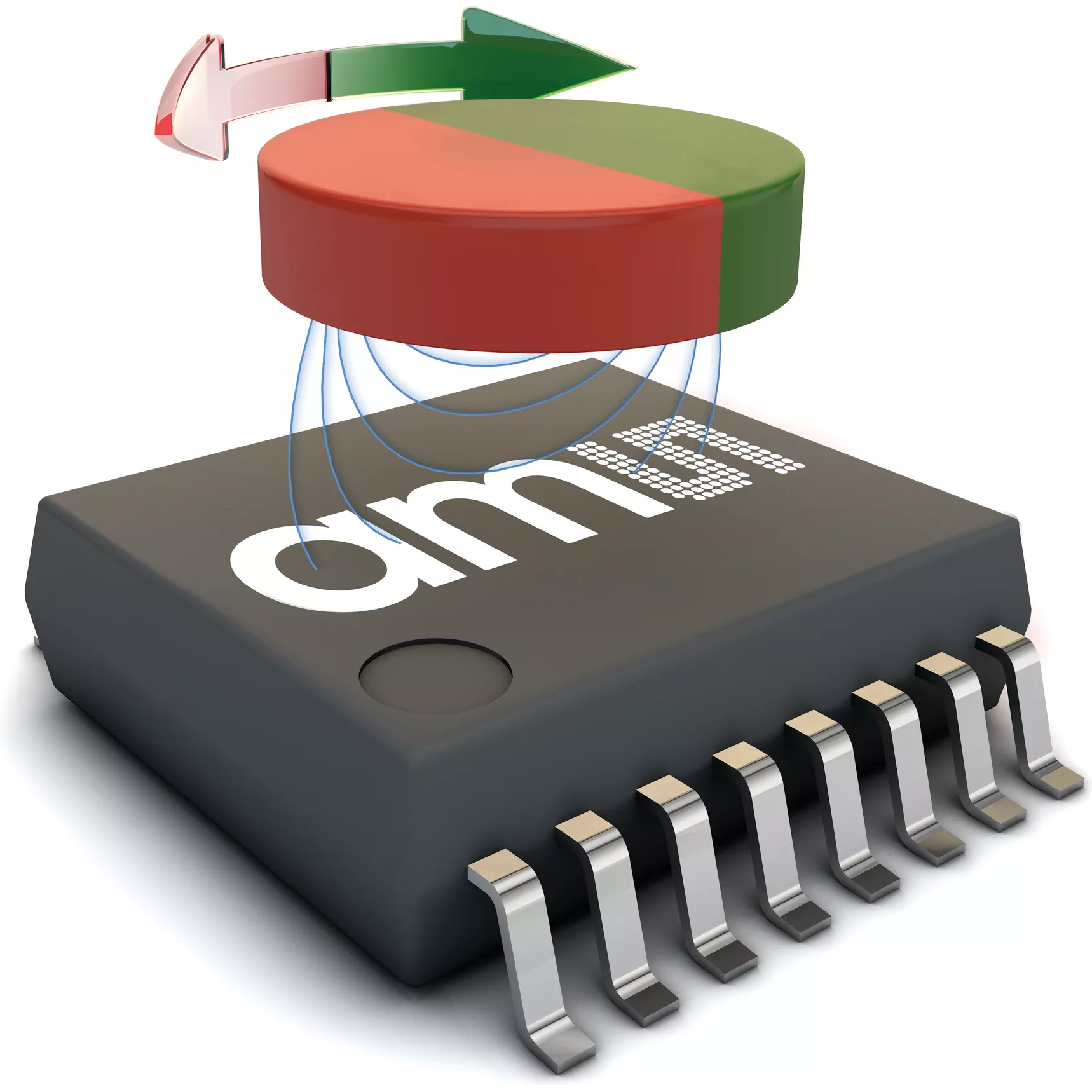 ams OSRAM-AS5145B-HSSM Sensores de posición lineales y angulares Rotary Position Sensor 5.5V/3.6V Digital Output Medical 16-Pin SSOP T/R Automotive AEC-Q100