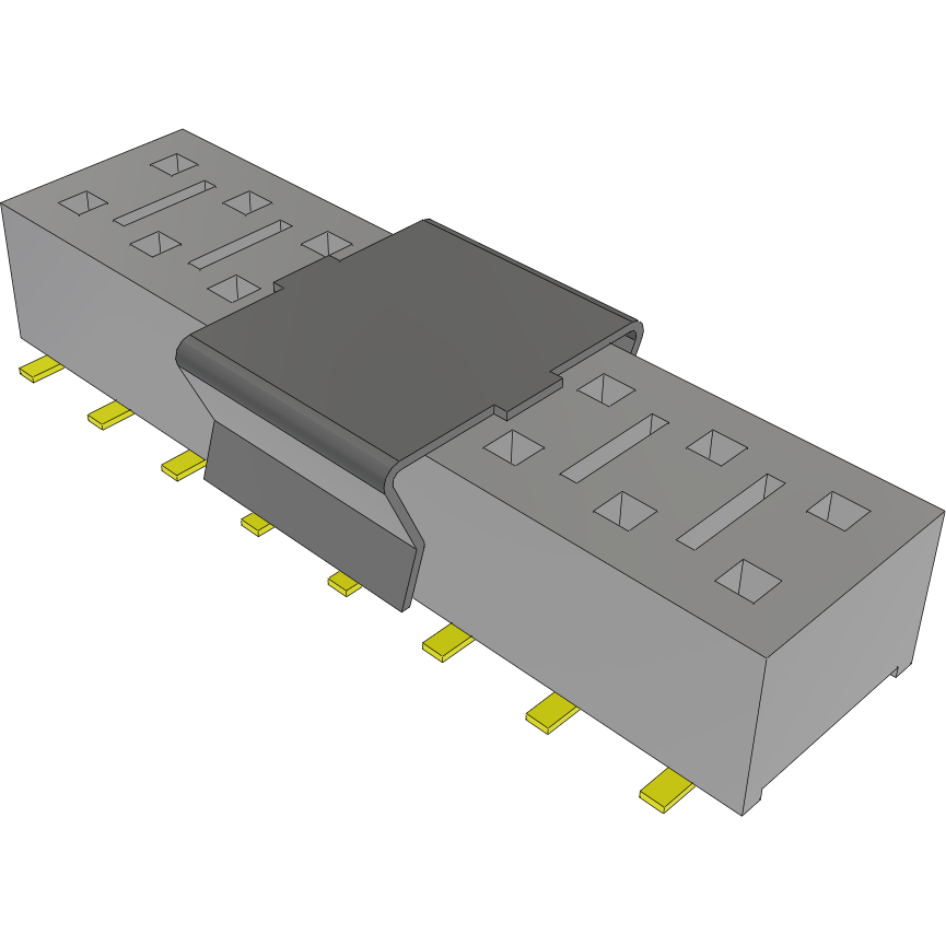 Samtec-HLE-108-02-G-DV-P Steckverbinderleisten und Leiterplattenbuchsen Conn Socket Strip SKT 16 POS 2.54mm Solder ST SMD Tube