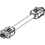 Cable Assembly Ethernet 0.5m 26AWG IX Industrial Type A to IX Industrial Type A 10 to 10 POS M-M Crimp-Crimp ix Industrial™ Bag