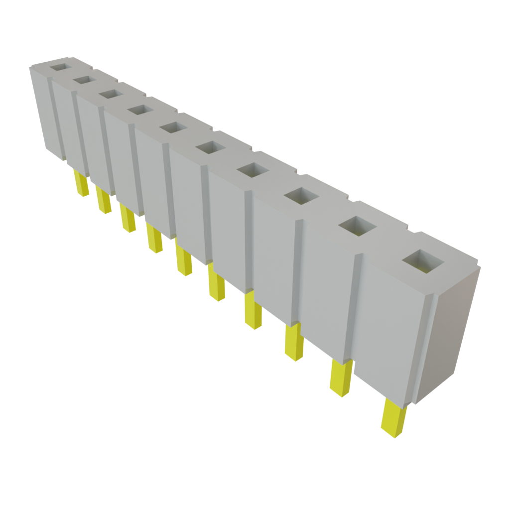 Samtec-SLW-110-01-T-S Steckverbinderleisten und Leiterplattenbuchsen Conn Socket Strip SKT 10 POS 2.54mm Solder ST Top Entry Thru-Hole Bulk