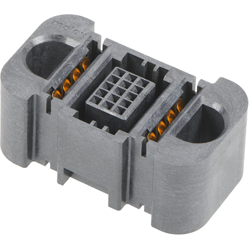 Molex-2141140002 Embases de raccordement et réceptacles PCB Conn Board to Board HDR 2Power/15Signal POS 2mm Solder ST Top Entry Thru-Hole EXTreme Guardian Tray