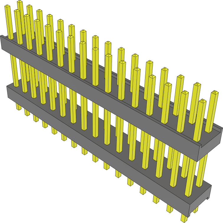 Samtec-DW-16-10-S-D-500 Piastre connettori e prese PCB Conn Board Stacker HDR 32 POS 2.54mm Solder ST Top Entry Thru-Hole Bulk
