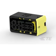 TE Connectivity-1-2299782-1 Einzeladersteckverbinder, Gehäuse Conn Housing RCP 2Power/6Signal POS 9mm/6mm Crimp ST Cable Mount Black Box