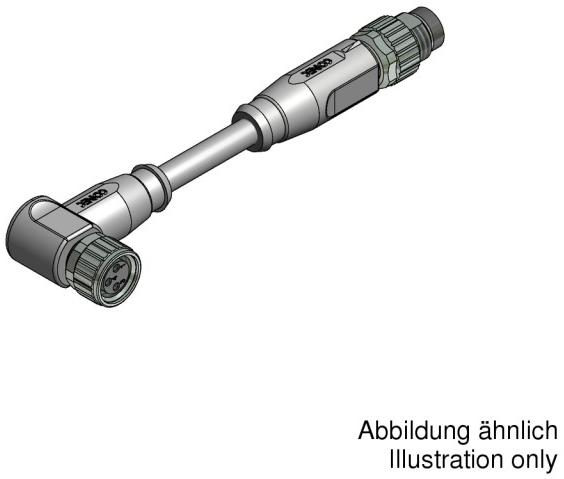 CONEC-42-10150 电缆配件 Connecting Cable, Brass, Nickel, Gold Plated
