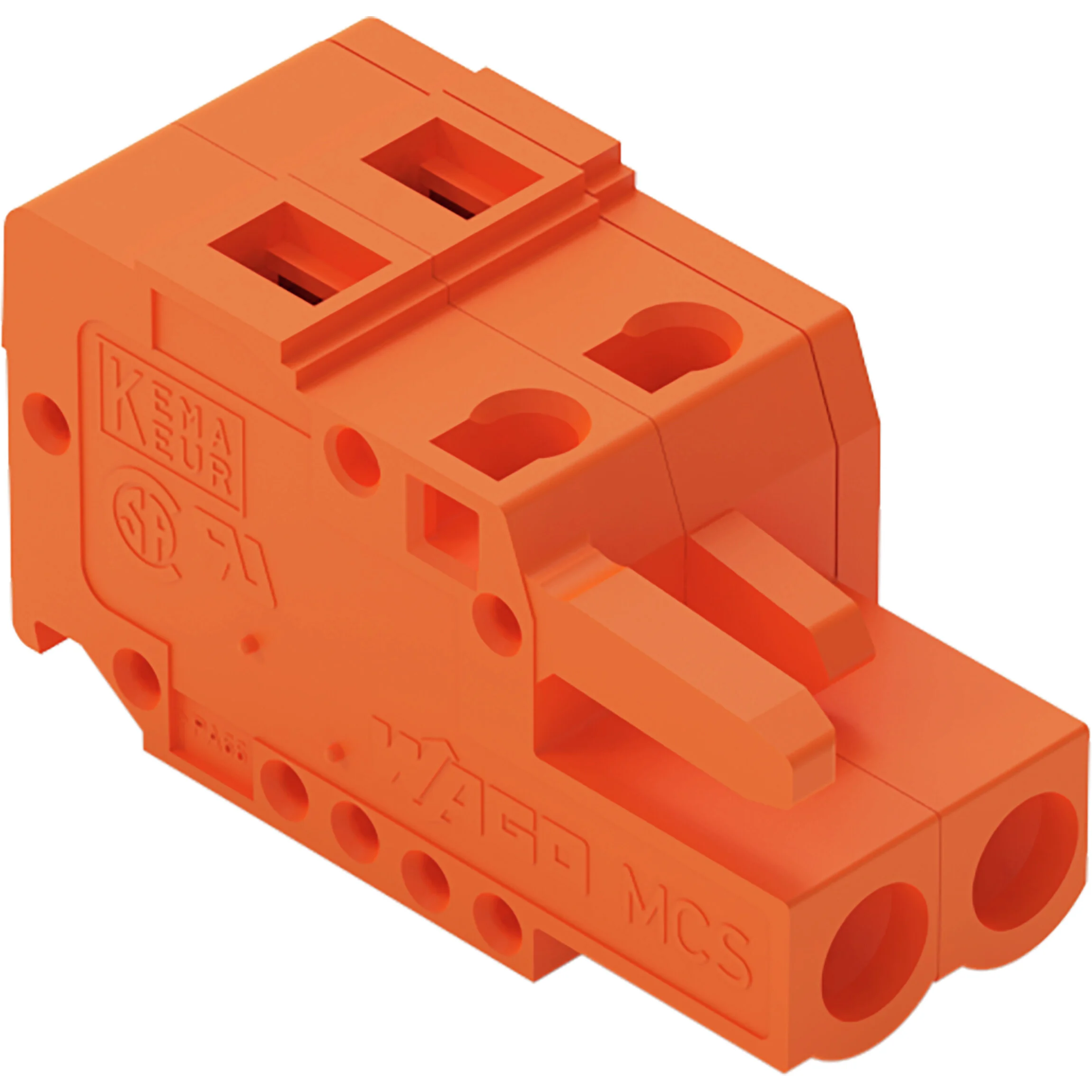 WAGO-231-302/026-000 Connector Terminal Blocks Conn Terminal Block F 2 POS 5.08mm Spring Clamp ST Cable Mount 15A Box