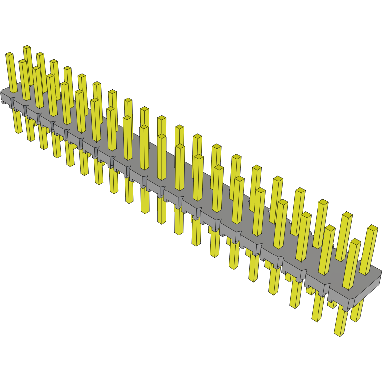 Samtec-MTLW-120-07-F-D-200 Connector Headers and PCB Receptacles Conn Unshrouded Header HDR 40 POS 2.54mm Solder ST Top Entry Thru-Hole Bulk