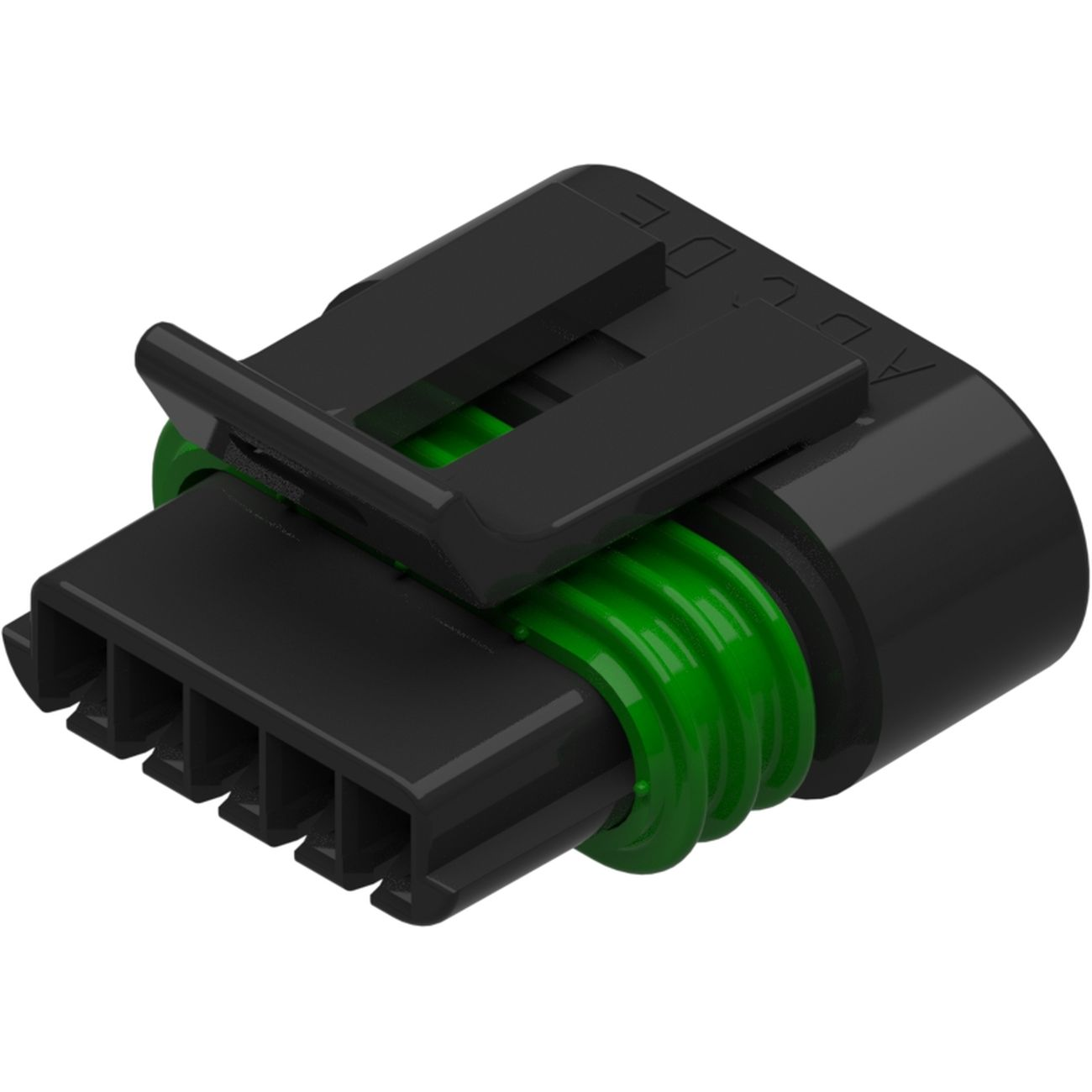 Delphi-12162825 分立接线罩连接器 Conn Housing RCP 5 POS Crimp ST Cable Mount Black