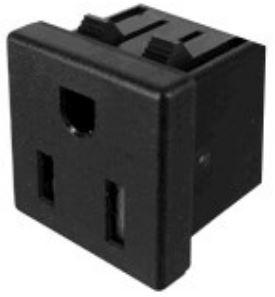 Qualtek Electronics-738W-X2/35-WH1 电源连接器 Conn Outlet RCP 3 POS Faston ST Panel Mount 3 Terminal 1 Port