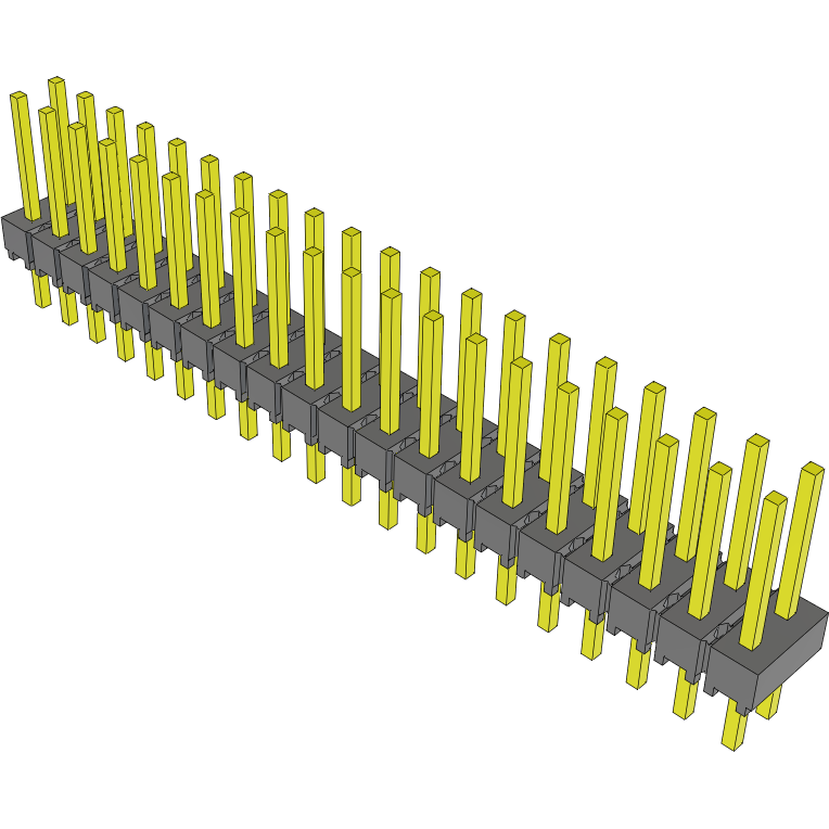 Samtec-MTSW-120-08-S-D-300 Steckverbinderleisten und Leiterplattenbuchsen Conn Unshrouded Header HDR 40 POS 2.54mm Solder ST Top Entry Thru-Hole Bulk
