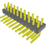 Conn Unshrouded Header HDR 20 POS 2.54mm Solder RA Side Entry Thru-Hole Bulk