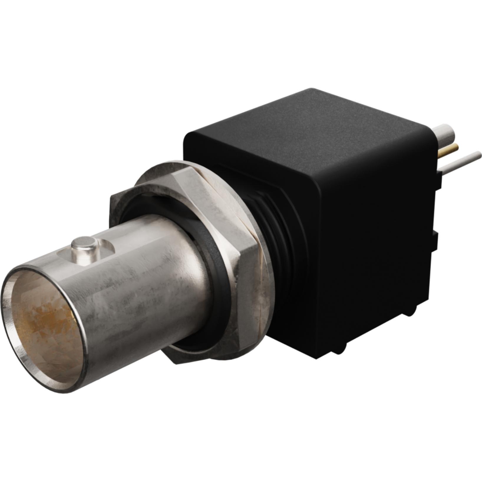 Molex-0731317003 Conector RF Conn BNC 75Ohm Solder ST Thru-Hole RCP Gold Tray