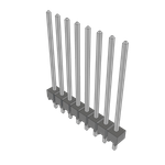 Conn Unshrouded Header HDR 8 POS 2.54mm Solder ST Top Entry Thru-Hole Bulk